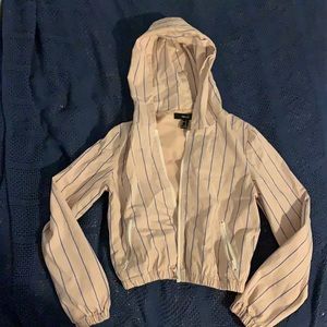Pink and blue striped forever 21 Jacket